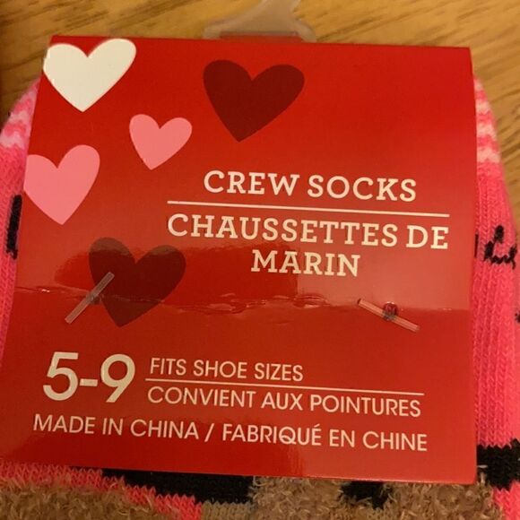 Valentine’s Day Bundle! Hearts, Sloth, and French Bulldog Socks! - Picture 4 of 5